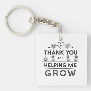 Folded Thank You Card Keychain