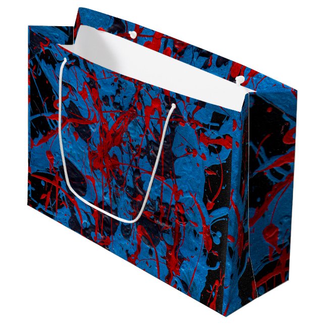 Folded Thank You Card Large Gift Bag (Front Angled)