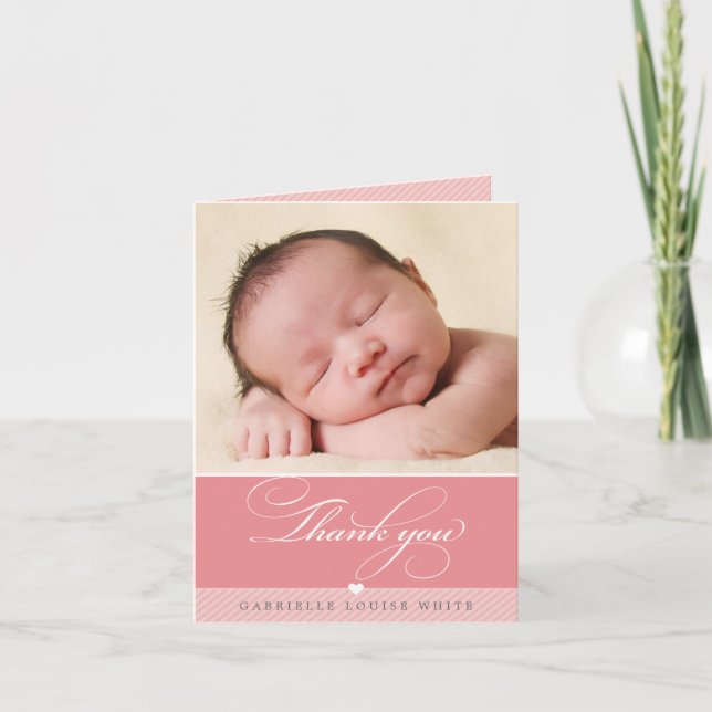 FOLDED THANK YOU CARD :: lovely type 1 (Front)