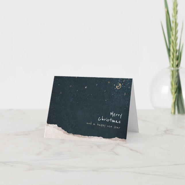 Folded Thank You Card “Merry Christmas" (Front)