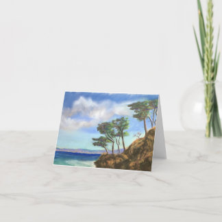 Folded Thank You Card, Point Lobos, Carmel Card
