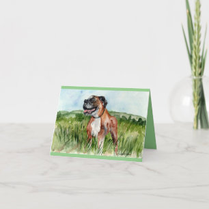 Folded Thank You Card Rescue Boxer, Bentley