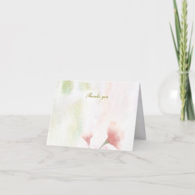 Folded thank you cards  (Front)