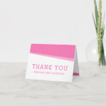 FOLDED THANK YOU simple modern bold angles pink<br><div class="desc">by kat massard >>> www.simplysweetpaperie.com <<< A modern, simple design for a THANK YOU CARD Setup as a template it is simple for you to add your own details, or hit the customize button and you can add or change text, fonts, sizes etc TIP :: 1. To resize / reposition...</div>