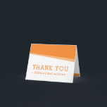 FOLDED THANK YOU simple modern bold bright orange Card<br><div class="desc">by kat massard >>> www.simplysweetpaperie.com <<< A modern, simple design for a THANK YOU CARD Setup as a template it is simple for you to add your own details, or hit the customize button and you can add or change text, fonts, sizes etc TIP :: 1. To resize / reposition...</div>