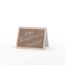 Folded Thanksgiving Card