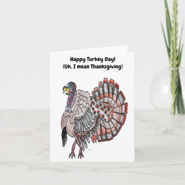 Folded Thanksgiving Greeting Card (Front)