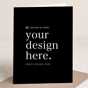 Folded Vertical Card Design Upload 5x7 Cards