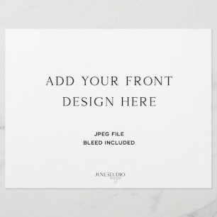 Folded Wedding Program 8.5x11"