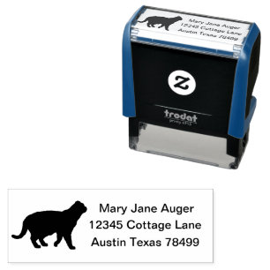 Foldex Cat Personalized Self-inking Stamp