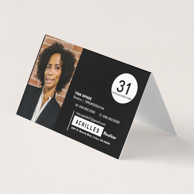 Folding Business Cards for Realtors (Front)