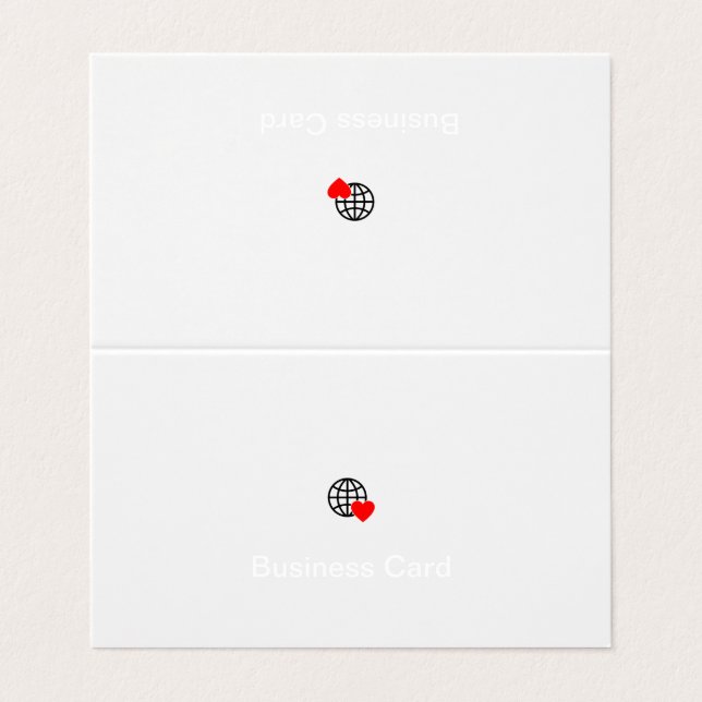 Folding Business & Thank You Cards | Creative (Outside Unfolded)