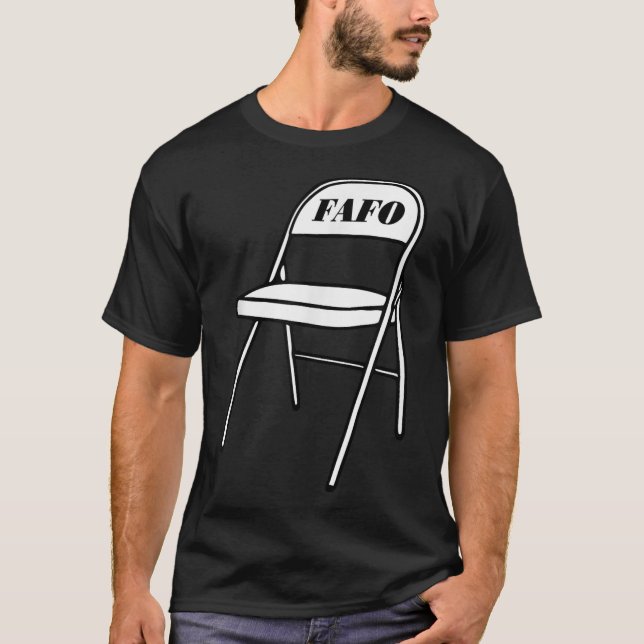 Folding Chair Fafo Alabama Meme Boat Brawl Funny M T-Shirt (Front)