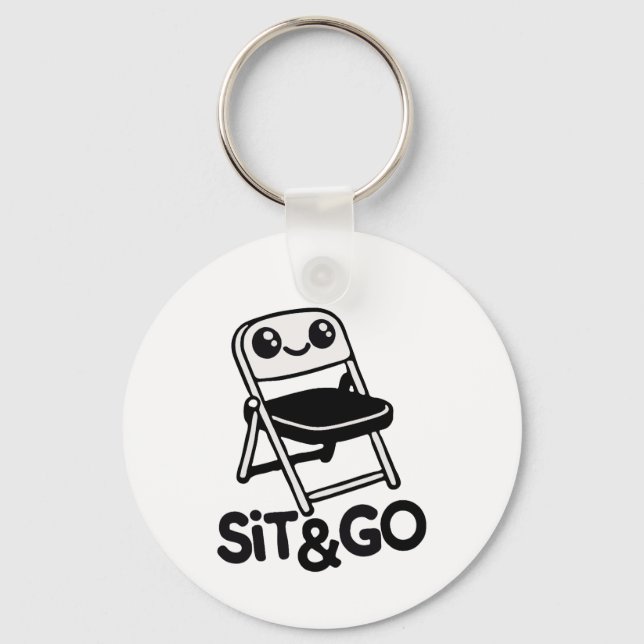 Folding Chair Sit & Go Keychain (Front)