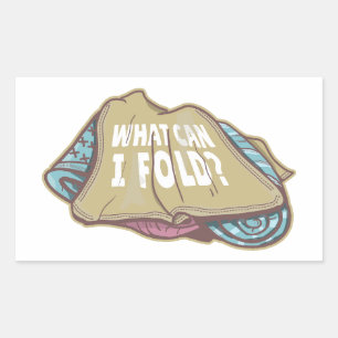 Folding clothes, laundry day sticker