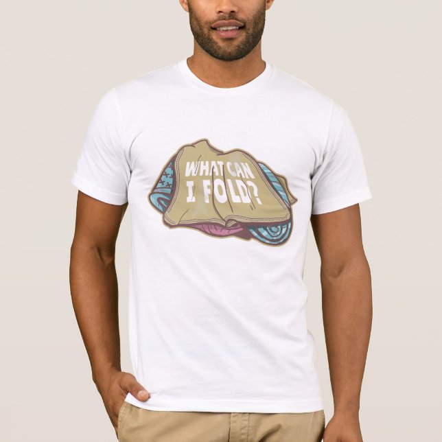 Folding clothes, laundry day T-Shirt (Front)