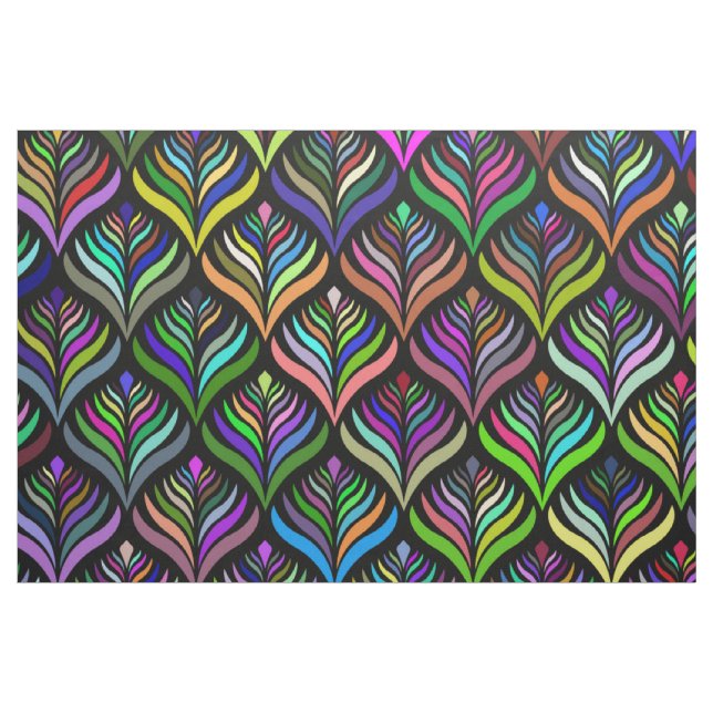 Folding Colours Abstract Rainbow Fabric (Fat Quarter)