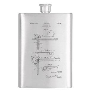 FOLDING GOLF TEE BAG -  Drinks Flask