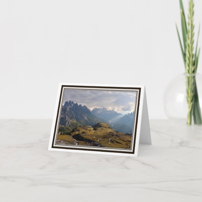 Folding Greeting Card – The Italian Alps! (Front)