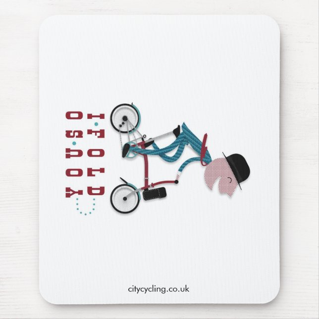 Folding Mousemat Mouse Pad (Front)