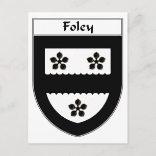 Foley Coat of Arms/Family Crest Postcard