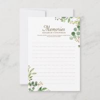 Foliage Botanicals Memories Custom Photo Memorial