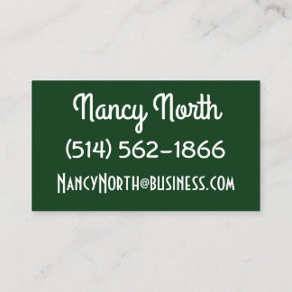 Foliage business cards