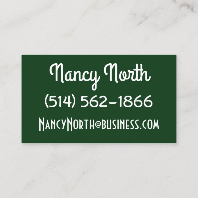Foliage business cards (Back)