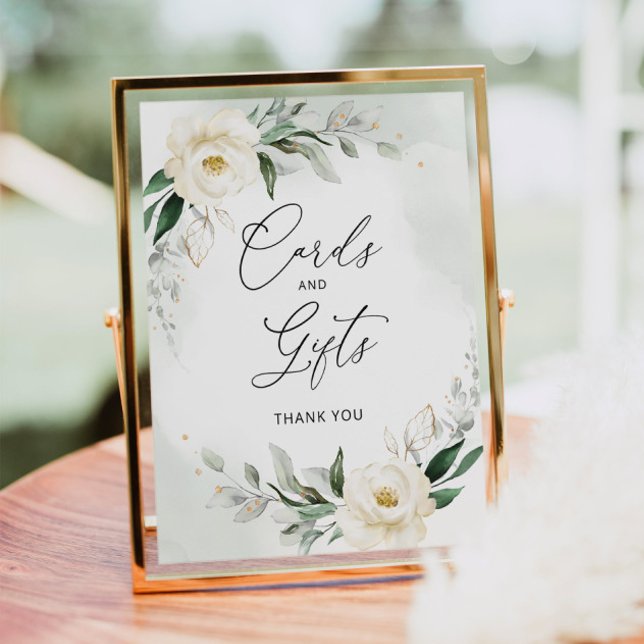 Foliage elegant floral Cards and gifts Poster (Creator Uploaded)