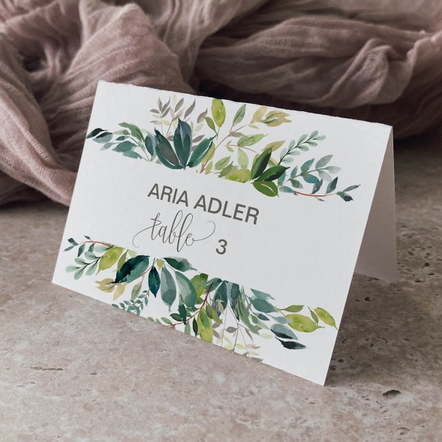 Foliage Escort Place Cards (Creator Uploaded)