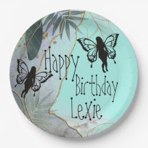 Foliage Fantasy Fairies Paper Plates
