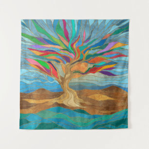 Foliage Fantasy Mosaic Tree Tapestry