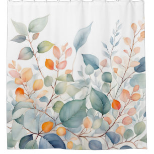 Foliage Green Blue Orange Leaves