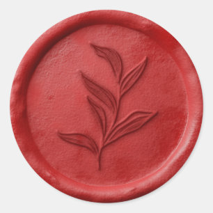 Foliage Leaf Wax Seal Sticker