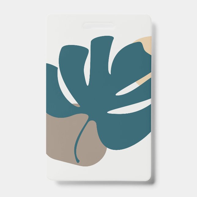 Foliage line with abstract shape badge (Front)