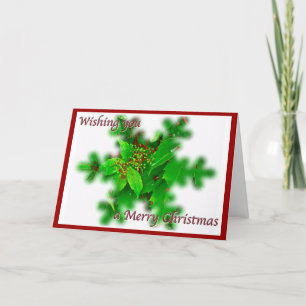 Foliage Merry Christmas Card