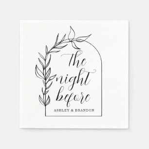 Foliage Minimal The Night Before Napkins