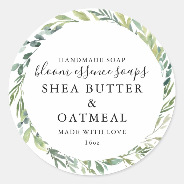 Foliage Soap Sticker (Front)