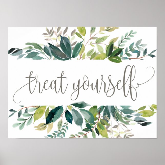 Foliage Treat Yourself Dessert Bar Poster (Front)