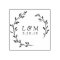 Foliage Wreath Wedding Monogram