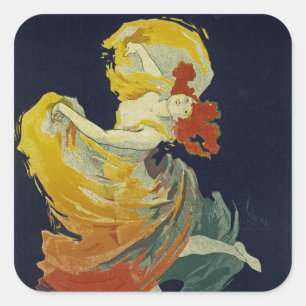 Folies Berger ~ La Loie Fuller Square Sticker