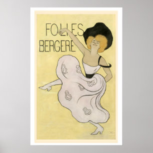 Folies Bergere in Paris Unique Show All Nights Poster