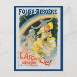 Folies Bergère - L'arc en ciel - Chéret Postcard
