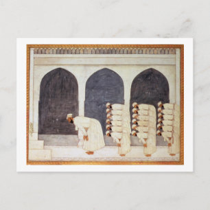 Folio.38a A Mogul prince in a mosque leading Frida Postcard