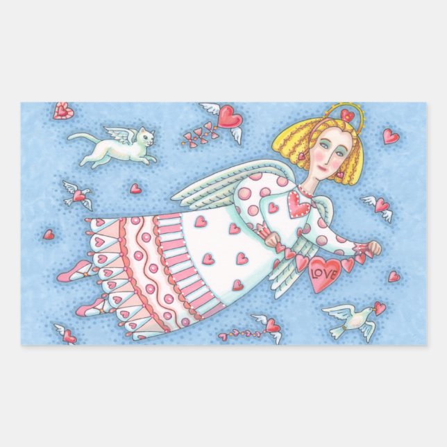 FOLK ANGEL OF HEARTS STICKER Sheet (Front)