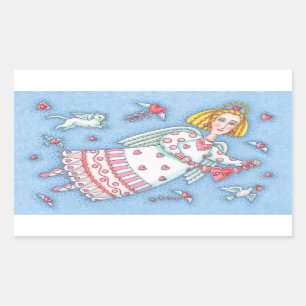 FOLK ANGEL OF HEARTS STICKER Sheet