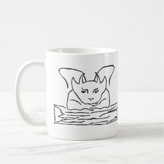 Folk Art Black Gargoyle  Coffee Mug