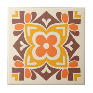 Folk Art Bloom Tile
