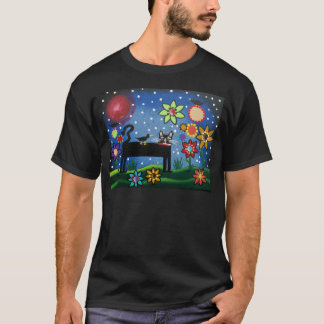 Folk Art By Lori Everett Cat With Attitude T-Shirt