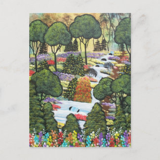 Folk Art BY LORI EVERETT postcard